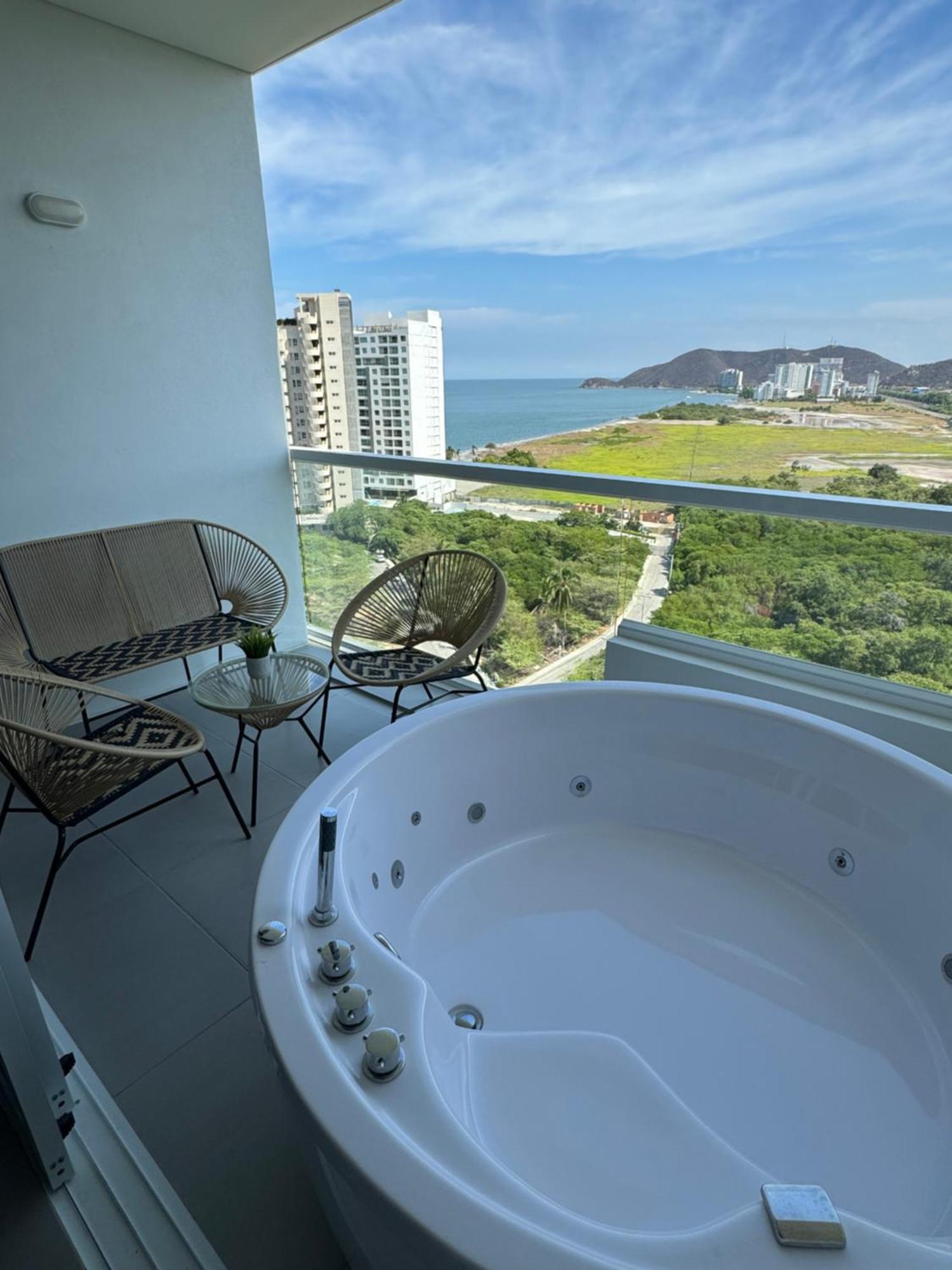 Suite Con Jacuzzi Y Vista Al Mar Piso 14 Santa Marta  Exteriér fotografie